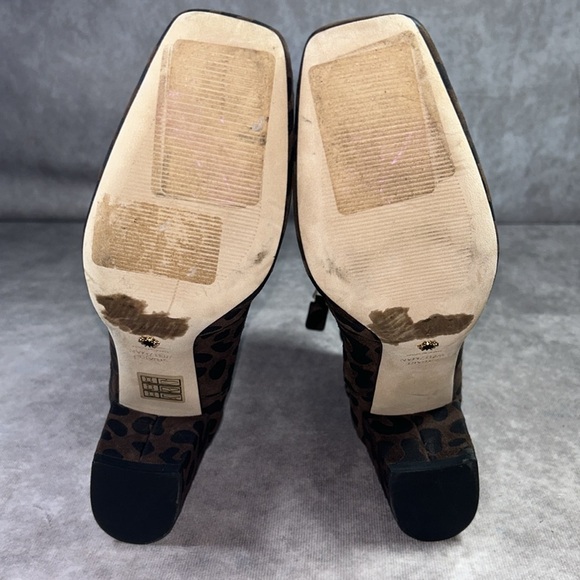 NWOT Stuart Weitzman Women Sz 7M / EU 37.5 Leopard Print Ankle Boots Animal - Picture 6 of 10